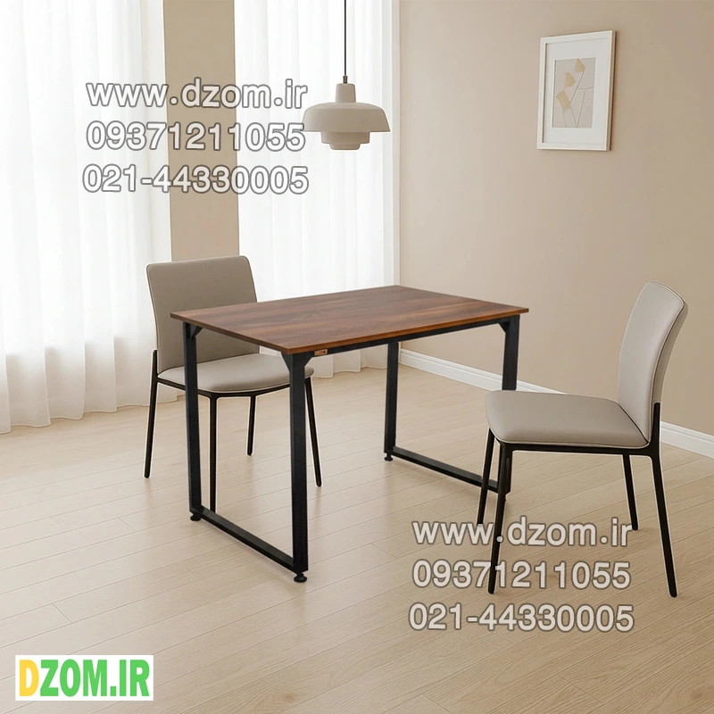 14 میز ناهارخوری دیزم مدل مونتاژی LNC_asm_90×80_BRN (بدون صندلی) - تصویر 1