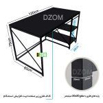 میز کامپیوتر دیزم مدل TLD-44O77-120BONE