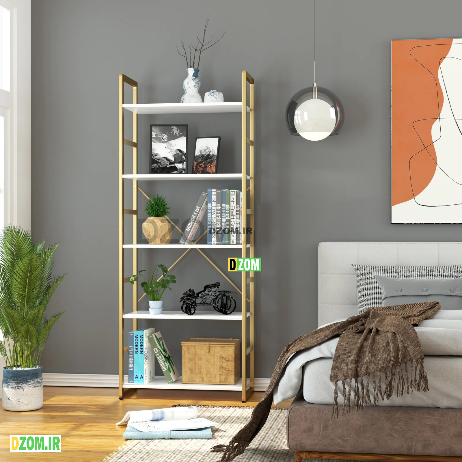 شلف دیواری دیزم مدل SLF-92B18-60W شلف دیواری دیزم مدل SLF-92B18-60W
