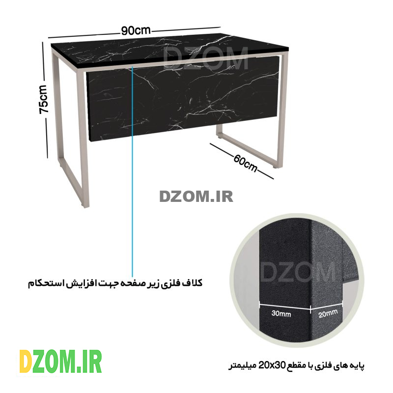 میز اداری دیزم مدل TLD-11J41-90SB