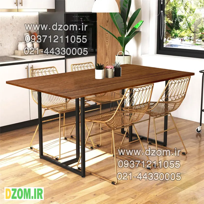 789 میز ناهارخوری دیزم مدل LNC_750_150_BRN (بدون صندلی) - تصویر 1