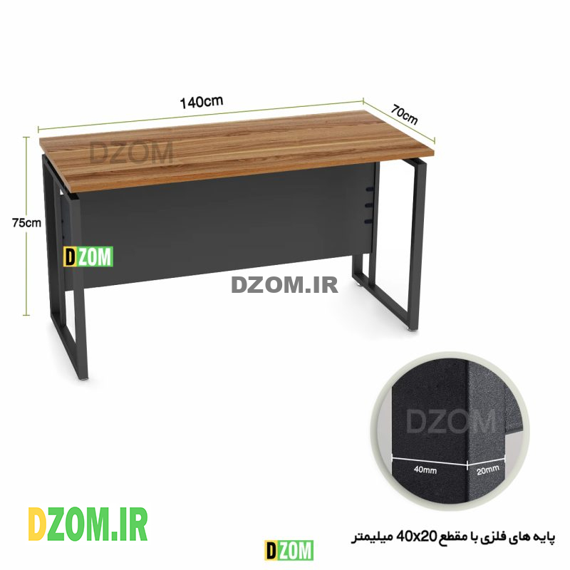 میز مدیریت دیزم مدل TLD-62H17-140BABRNONE