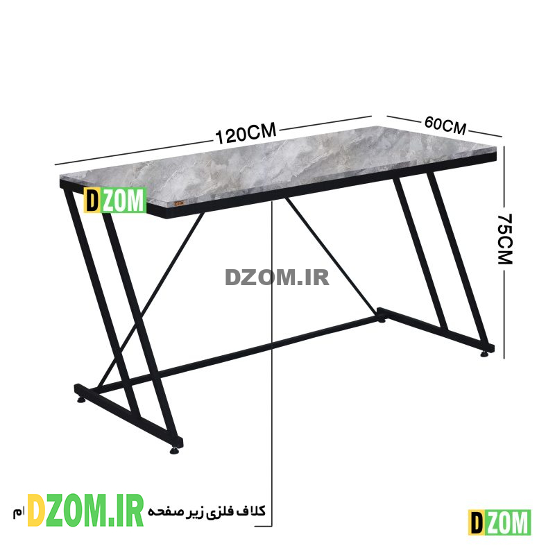 میز اداری دیزم مدل TLD-77E25-120GRONE