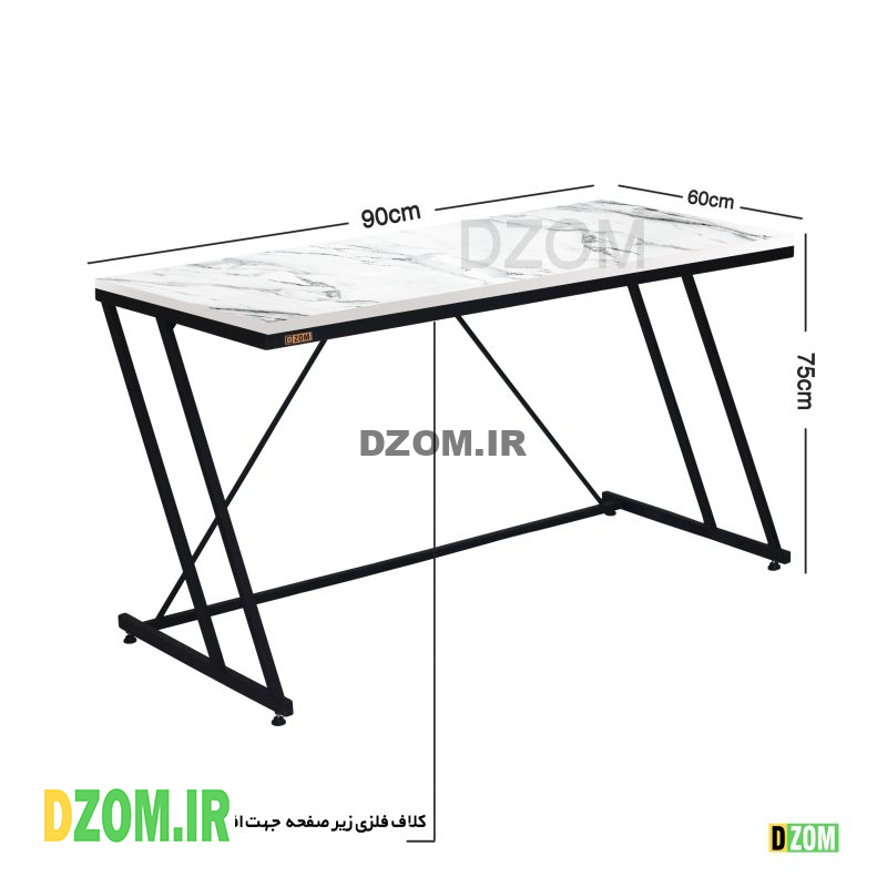 میز اداری دیزم مدل TLD_49K08_90SW