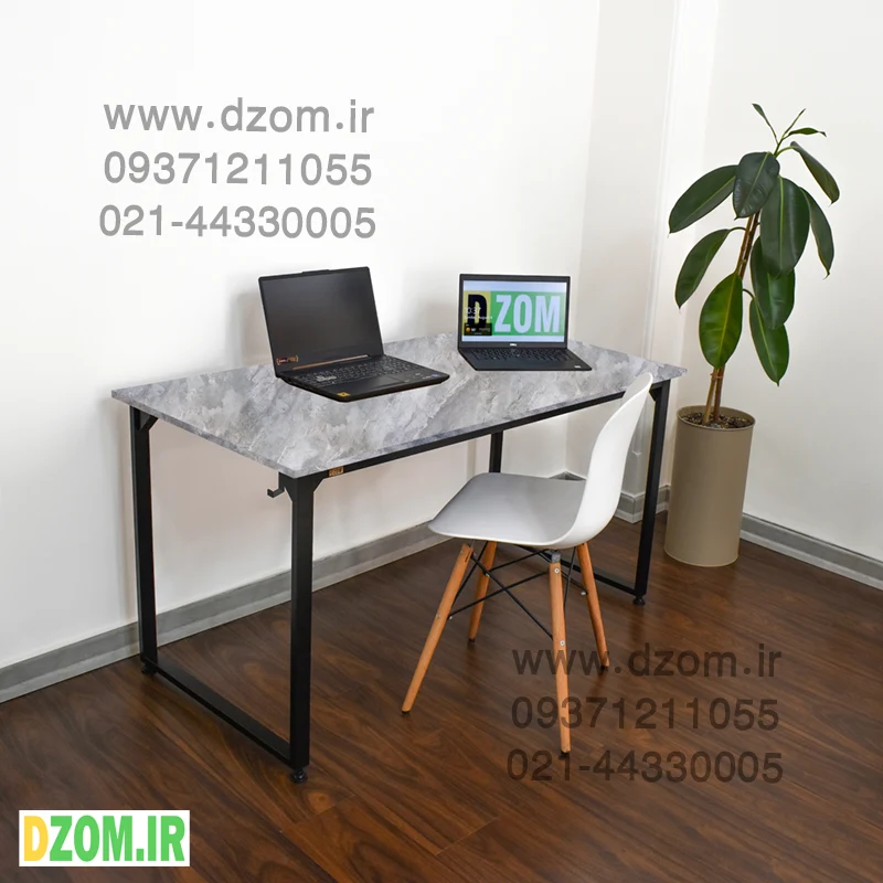 fgjh میز کامپیوتر دیزم مدل مونتاژی TLD_asm_140×60_GR - تصویر 1