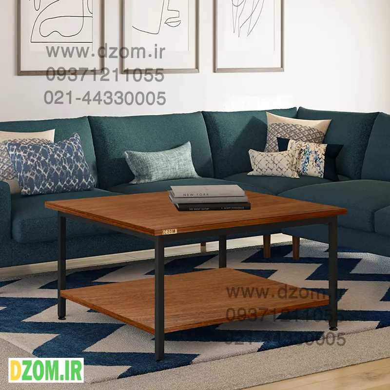 ftjfjg میز جلومبلی دیزم مدل CO_W100_80_BRN - تصویر 1