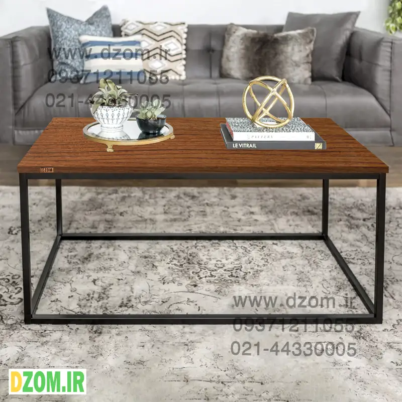 uyhu6 میز اداری دیزم مدل OF_A100_110_BRN - تصویر 1