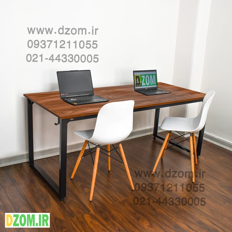 لبذبلذب میز اداری دیزم مدل مونتاژی TLD_asm_150×80_BRN - تصویر 1