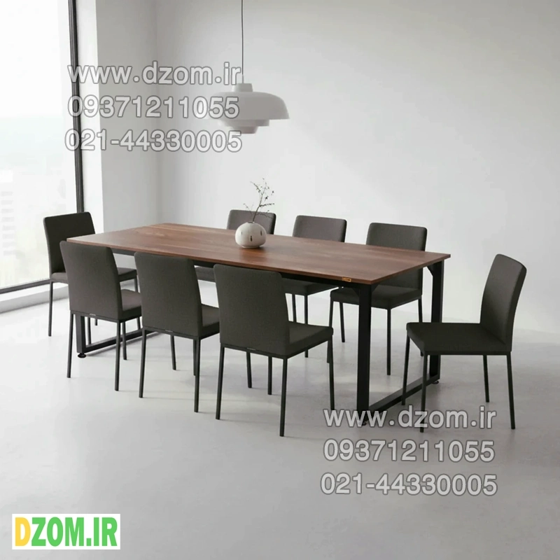 346546 میز ناهارخوری دیزم مدل مونتاژی LNC_asm_180×90_BRN (بدون صندلی) - تصویر 1