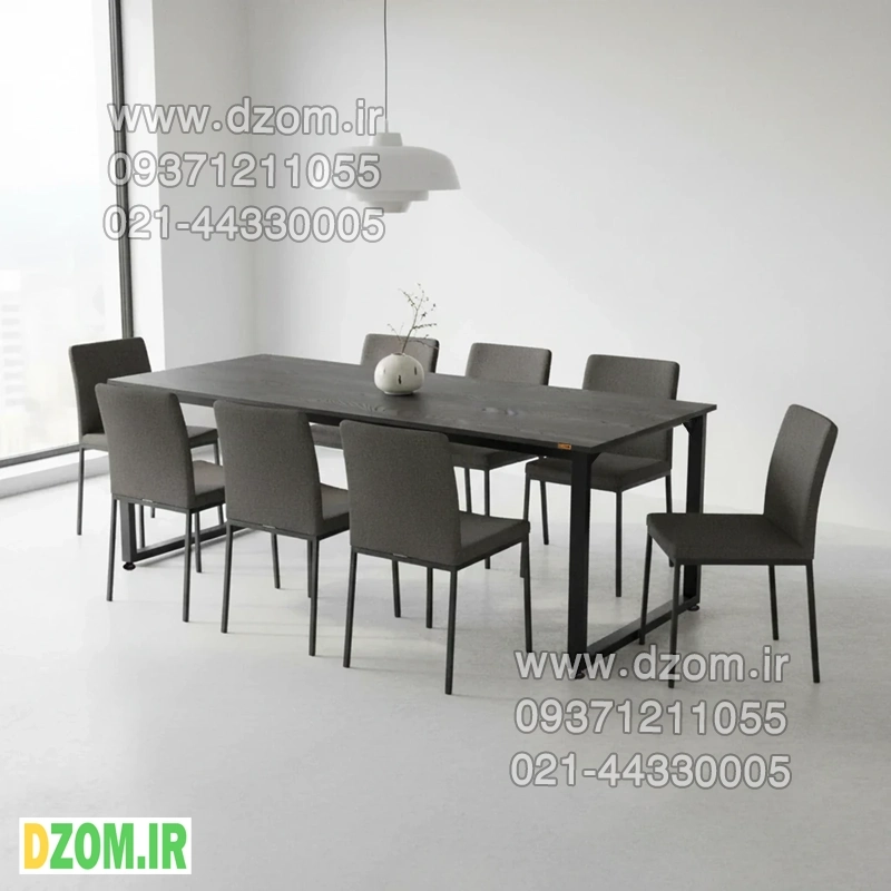 456457657 میز ناهارخوری دیزم مدل مونتاژی LNC_asm_180×90_B (بدون صندلی) - تصویر 1