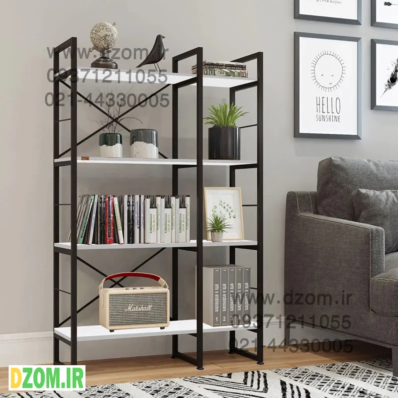 vzdfcdf کتابخانه چهار طبقه دیزم مدل LIB-54B77-90W - تصویر 1