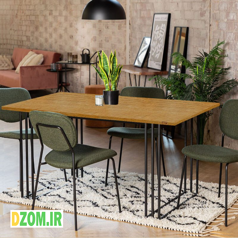 میز ناهارخوری 4 نفره دیزم مدل LNC-56B33-120LIGHT