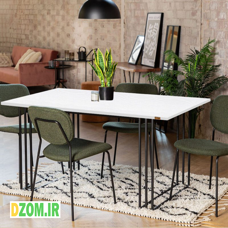 میز ناهارخوری 4 نفره دیزم مدل LNC-56B33-120W