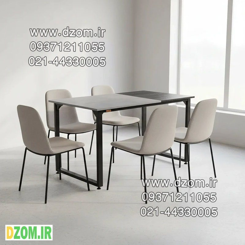 1400دو-طو میز ناهارخوری شش نفره دیزم مدل مونتاژی LNC_asm_140×80_Di_BAGR (بدون صندلی) - تصویر 1