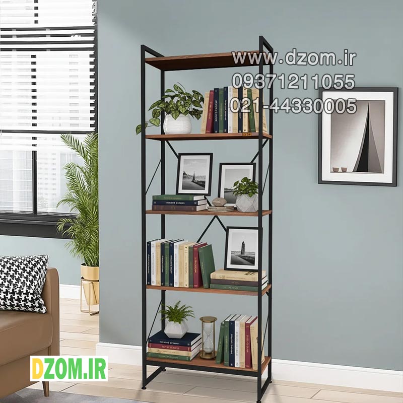 60000000 شلف ایستاده دیزم مدل مونتاژی SLF_60×180_BRN - تصویر 1