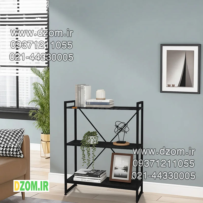 80-اوللل کتابخانه سه طبقه دیزم مدل مونتاژی LIB_80×100_B - تصویر 1