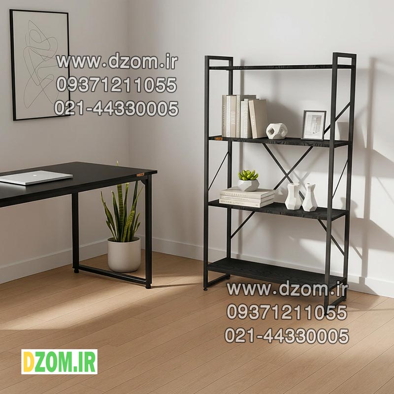 800اول کتابخانه چهار طبقه دیزم مدل مونتاژی LIB_80×140_B - تصویر 1