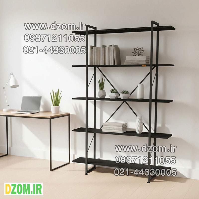 درستتتت کتابخانه پنج طبقه دیزم مدل مونتاژی LIB_120180_B - تصویر 1