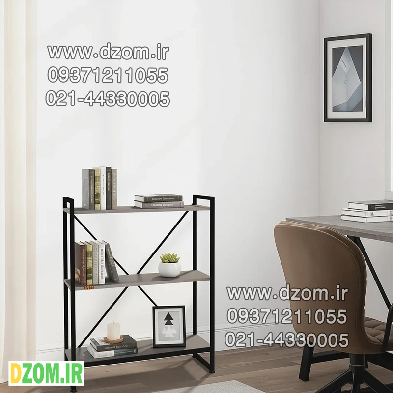 15 39 w شلف ایستاده دیزم مدل مونتاژی SLF_80×100_GR - تصویر 1